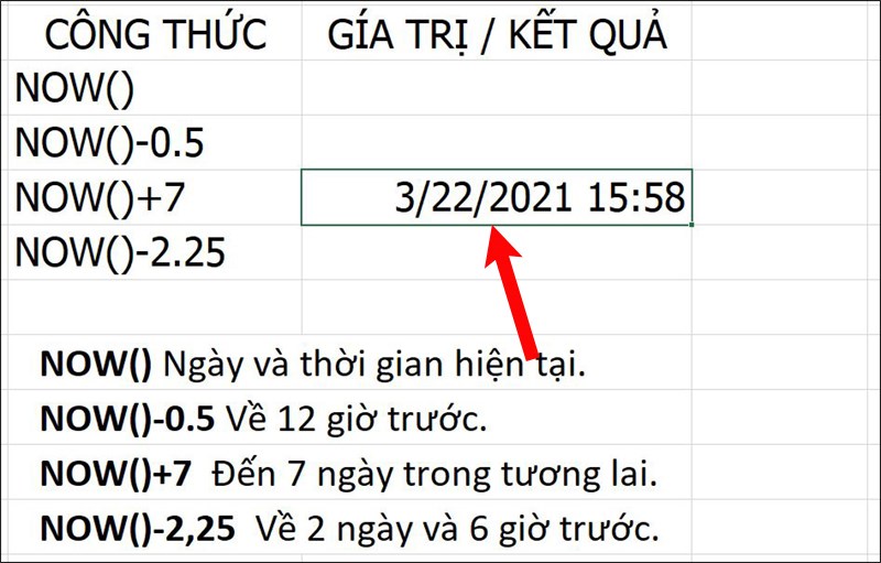 Nhấn Enter để hiển thị kết quả.